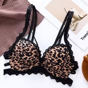 strappy lace push up bra